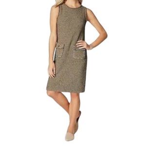 J. Jill tweed dress, medium. Beautiful creamy earth tones. 40” long, 20” pit.
